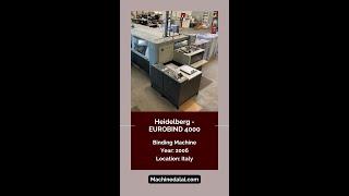 Buy Used Heidelberg - EUROBIND 4000 | Perfect Binder | Gatherer Machine | Machine Dalal