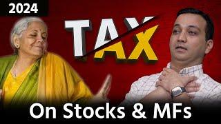 New Tax Rules for Stock Market Income & Mutual Funds Explained - Capital Gains Tax, STT in 2024