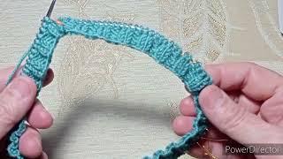Реглан сверху. Часть 2 ВЫВЯЗЫВАНИЕ РОСТКА .Попетельный МК для начинающих вязальщиц