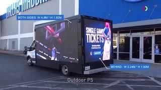 Truck/trailer advertising led screen/ mobile outdoor billborad