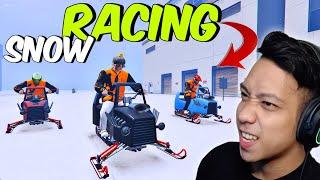 Unang "SNOW MOBILE" Racing WINS 500 G-cash | GTA 5 RP (Intracon City)