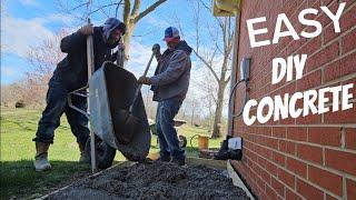 We should have used DRY POUR CONCRETE INSTEAD