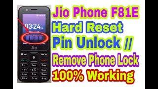 JioPhone (F81E Black) Hard Reset Pin Unlock & Remove Phone Lock 100% Working By Tech Babul