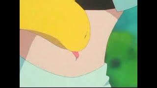 Shuckle licked Jessie's belly button / Pokémon