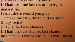 Abk - One Last Chance Lyrics