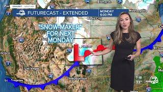 Mild this weekend, mountain snow Sunday