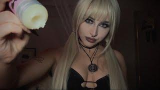 Alternative Girl Uses Hair Wax To Tame Your Flyaways| ASMR *soft spoken + whispers* *compliments*