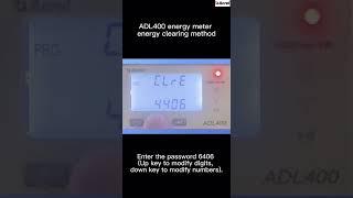 Acrel Electric | ADL400 energy meter energy clearing method