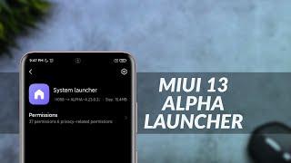 MIUI 13 New Alpha System Launcher On MIUI 12  | MIUI 13 System Launcher First Look