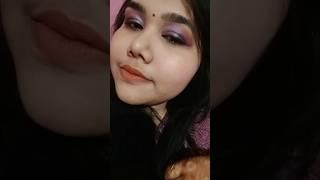 Purple smokey look. If need tutorial Subscribe#shorts #makeup #youtube