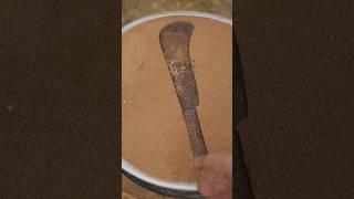 Metal casting knife molding |sculpting bronze making process #art #shorts