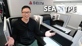 13 Hours in Delta One Suites  Business Class ️ SEA to TPE | Airbus A330-900