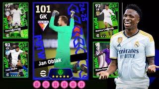 New Featured!  POTW X6 Pack Opening! Efootball 2025 Mobile | 101 POTW Jan Oblak 