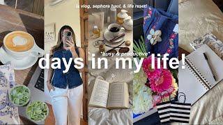 days in my life busy & productive days, la vlog, sephora haul, & self care!