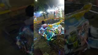 adhek aliya naik odong - odong di pasar malam... 