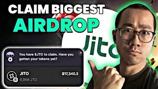 JITO SOLANA AIRDROP | HOW TO CLAIM JTO FREE TOKENS | FULL GUIDE HOW TO GET JTO COINS