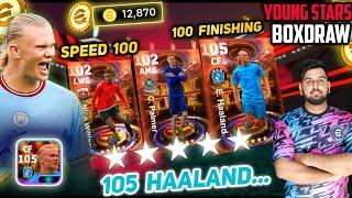 13,000 Coins In 105 Haaland Boxdraw EFOOTBALL 24 | Young Stars Vol-1 Show Time | 100 Speed Nico