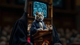 Professor Whiskerstein: A Brilliant Keynote at the University of Paris Conference #CatTheProfessor