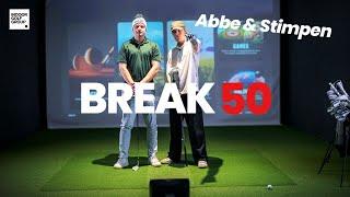 BREAK 50 med Abbe och Stimpen i Trackman hos Indoor Golf Group