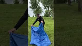 How to easily assemble an awning️ #lifehacks #camping #nature