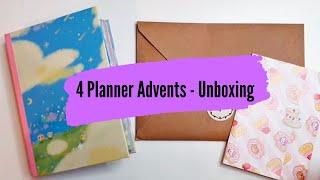 Planner Advent Unboxing - 4 lots of Sticker Advent Calendars  - Days 7 to 13