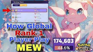 170k+ Damage | How Global Rank 1 Player Play MEW | Pokemon Unite