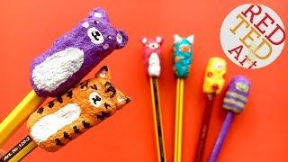 Easy Paper Kawaii Pencil Toppers   Paper Mache Project Ideas   School Supplies DIY