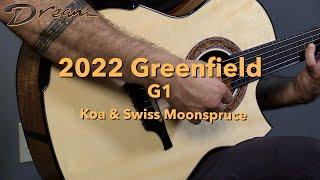 Dream Guitars - 2022 Greenfield G1, Koa & Swiss Moonspruce #guitardemo #acousticguitar #dreamguitar