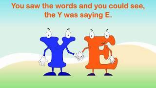 Beginning Reader Grammar Phonics Lesson, Y as E Sound, Irregular Y Ending