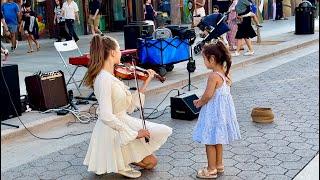 4 year old girl joins me | Adventure Of A Lifetime - Coldplay | Karolina Protsenko - Violin Cover