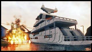 Destroying The Marina With My Massive Yacht - New Map & More Physics-Based Destruction - Teardown