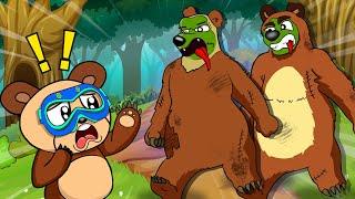 Male Bear And Female Bear Become Zombies?! Run Away!  | Bear's Life Story | Bear Funny Animation