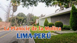 LIMA PERÚ: ASÍ LUCE LA ZONA EXCLUSIVA DE LA MOLINA "LA PLANICIE"-DÍA 26 DE JUNIO DE 2022️