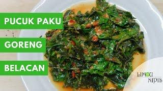 PUCUK PAKU GORENG BELACAN