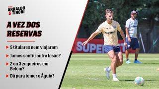 SÃO PAULO ESCALA RESERVAS CONTRA O ÁGUIA. E SEM JAMES...