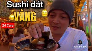  Sushi dát vàng New York . Tín đồ Sushi ko thể bỏ qua được đâu.Ngon thôi rồi , đáng từng xu một