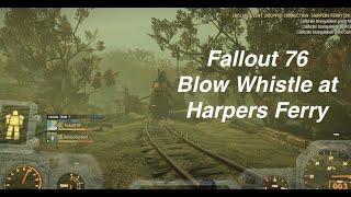 Fallout 76 - Possum - Blow the whistle on the locomotive in Harpers Ferry