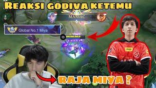 REAKSI GODIVA MELIHAT TOP 1 GLOBAL MIYA !!