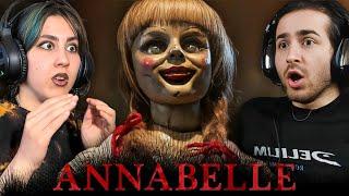 watching *ANNABELLE* for the first time !!