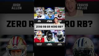 Zero RB or Hero RB for your Fantasy Football draft? #fantasyfootball #fantasyfootballstrategy #nfl