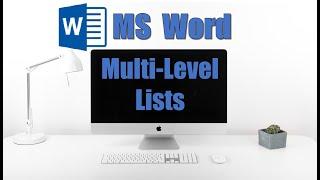 Let's create Multi-Level Lists in Word