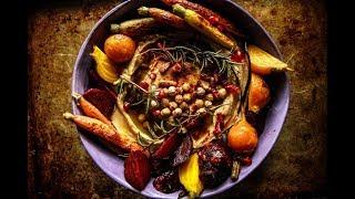 Vegan Winter Harvest Hummus Bowl