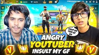ANGRY YOUTUBER PRANK ON CUTE GF BF STREAMER THEY KICK ME FROM GROUP - FREE FIRE