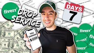 I Tried Fiverr Drop Service For 7 Days & Made $____!