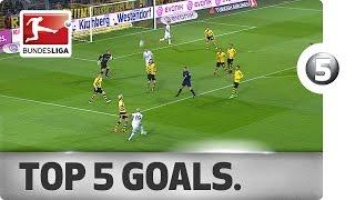 Top 5 Goals from Matchday 21 - Vote for your Goal of the Week