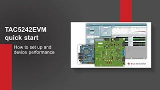 TAC5242 evaluation module (EVM) quick start