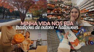 MINHA VIDA NOS EUA | compilado de outubro, halloween, outono e comprinhas (como sempre, rs)