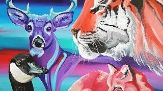 Speed Painting - Deer, Tiger, Goose, Fox, Polar Bear, Seal