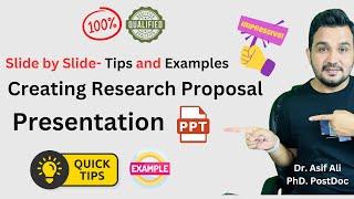 How to make a powerpoint presentation of a research proposal?