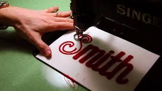 Machine Chainstitch Embroidery - Custom Name